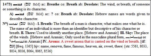 name aroma