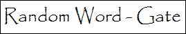 Random Word Gate