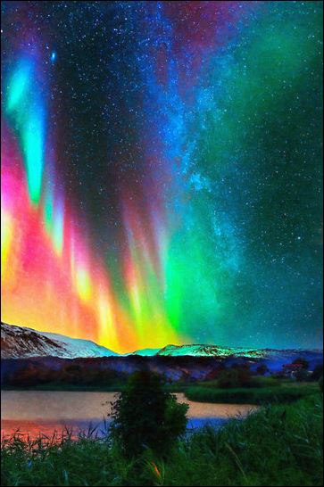 aurora rainbow