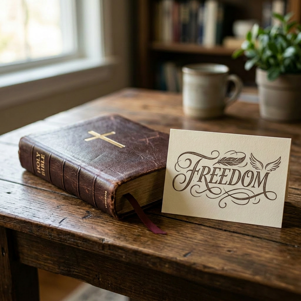 Make 'freedom' text more artistic