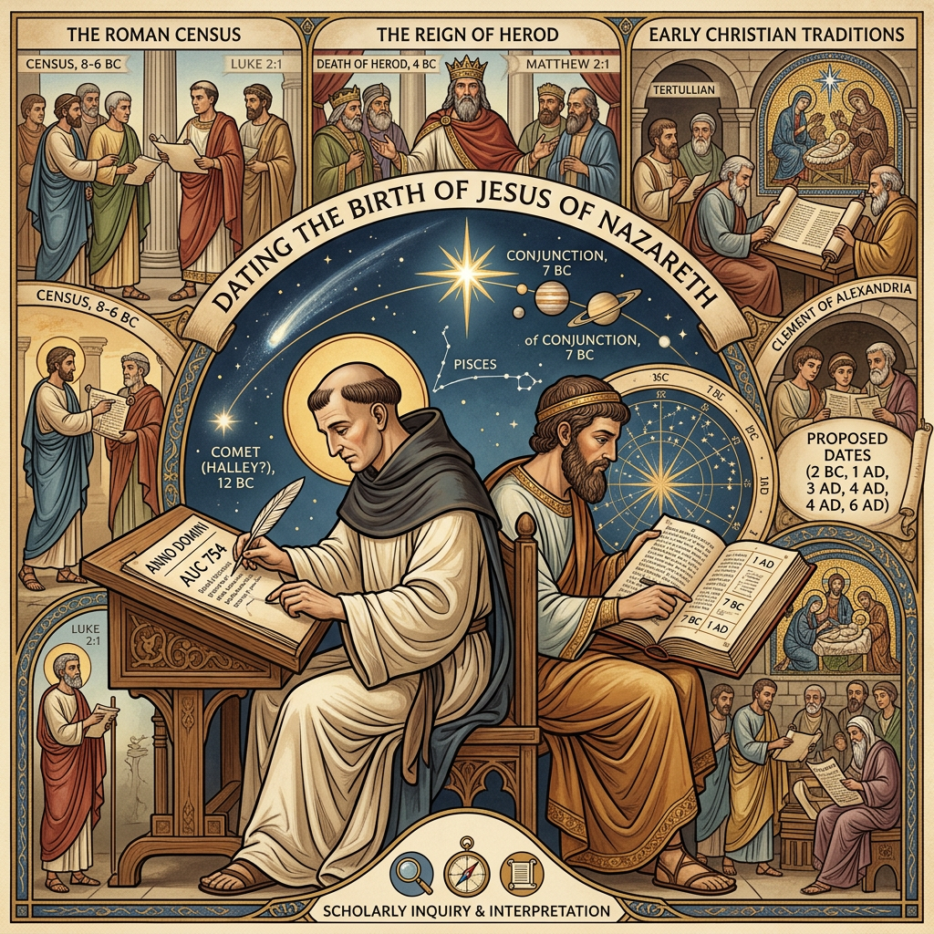 Historical nativity scene representing Jesus’s birth