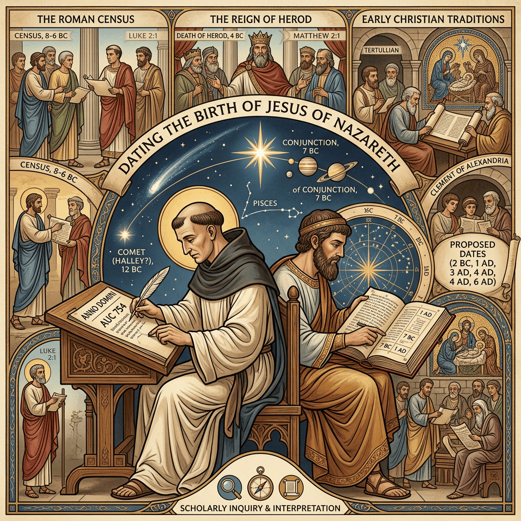 Historical nativity scene representing Jesus’s birth